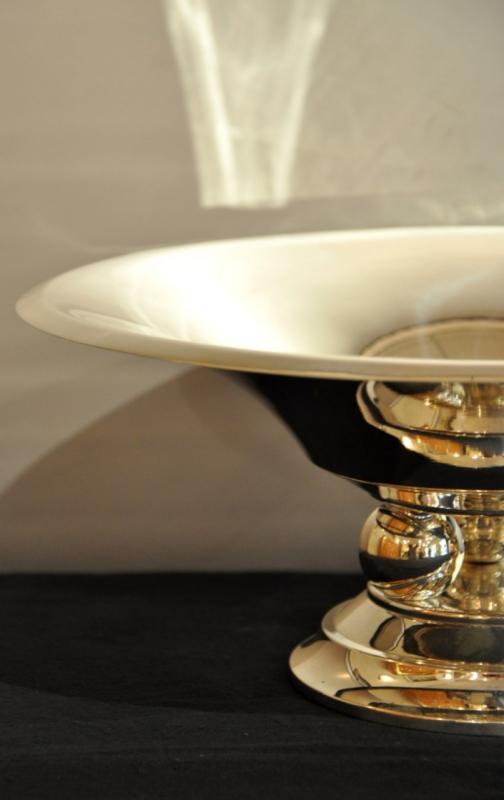 FRIONNET FRANCOIS BOWL SILVERED METAL  ART DECO, More Informations...