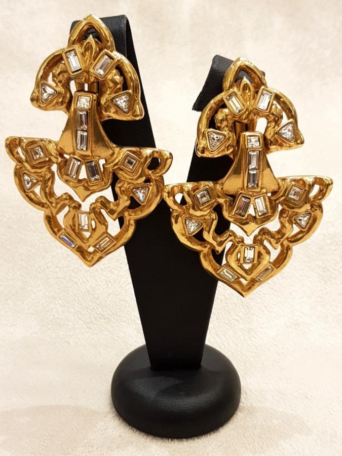 YVES SAINT LAURENT  PAIR OF EARRINGS , More Informations...