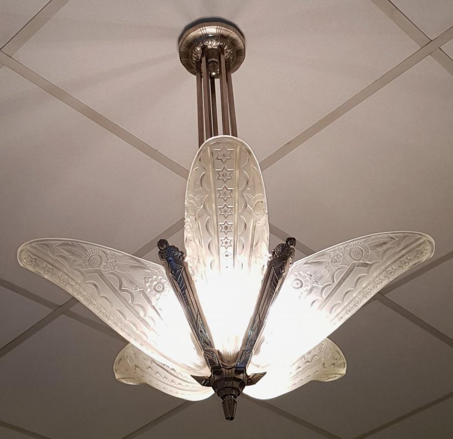 Donna Paris Art Deco Chandelier 1930 , More Informations...
