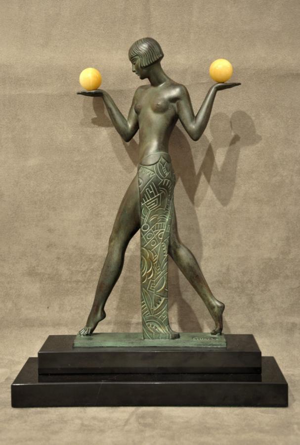 Raymonde Guerbe & Max Le Verrier Espana Aux Boules Art DÃ©co 1930 , Plus d'infos...